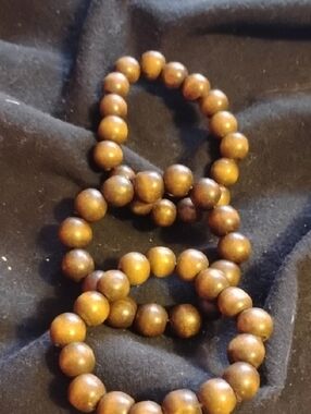 Vintage Chunky Wooden Beaded Bracelets